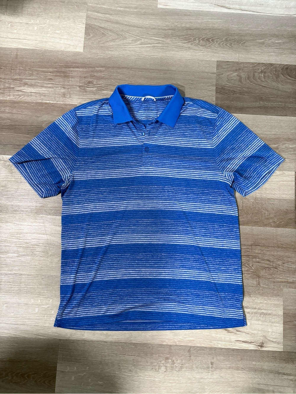 Cutter & Buck Men's Blue Striped Polo Shirt - Classic Casual